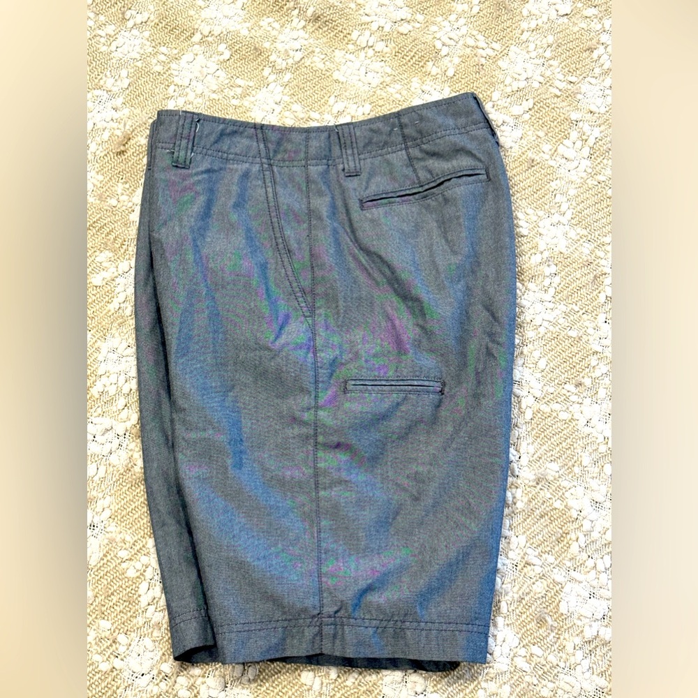 CSG Shorts Mens 32 Gray Chino Mid-Rise 8.5” Flat Front Casual Outdoor.